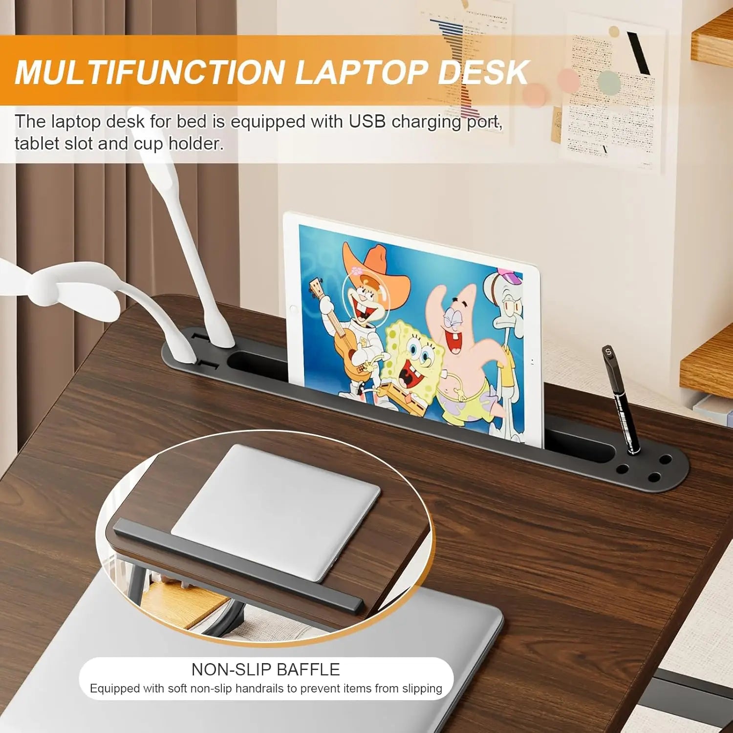 Adjustable Laptop Bed Desk