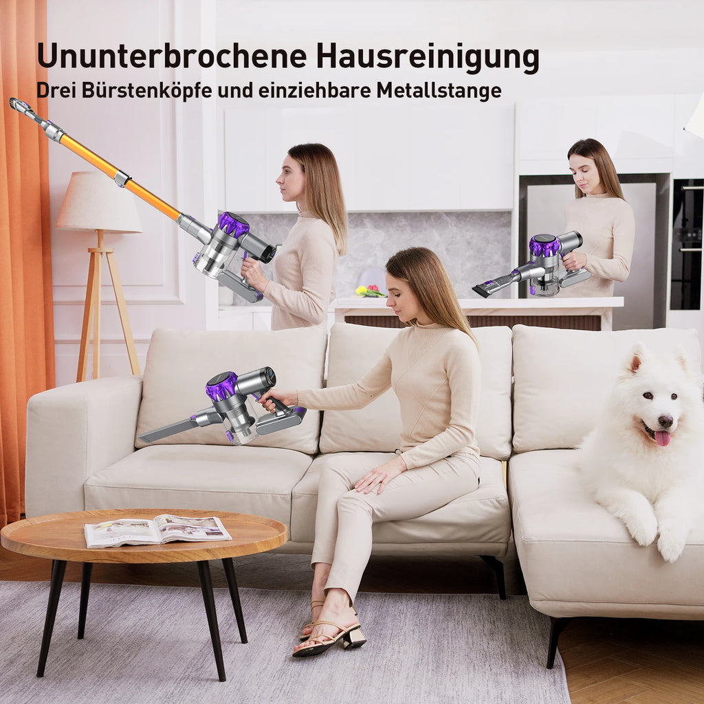 Cordless Vacuum Cleaner for Pet Hair & Carpet