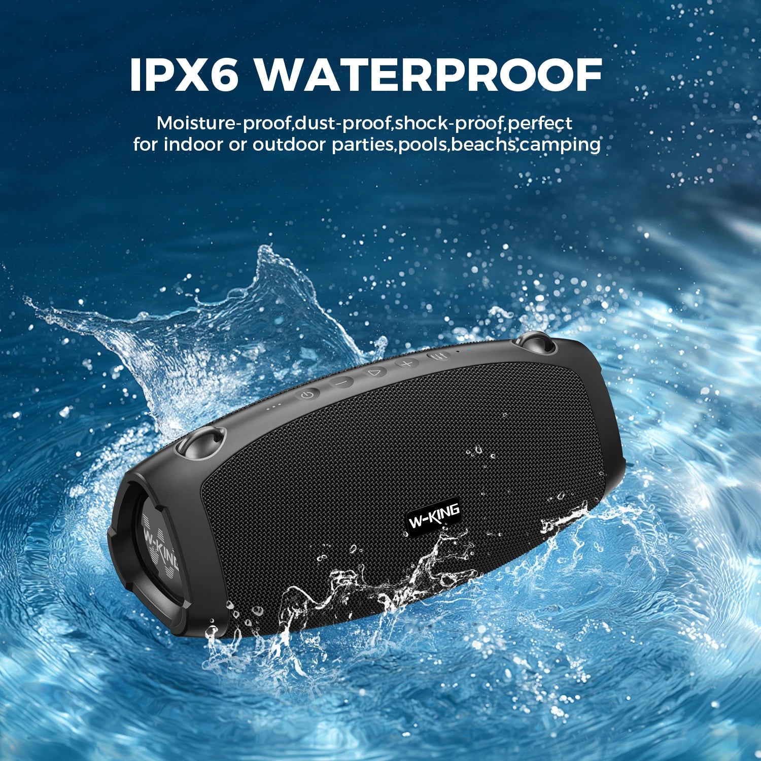 Waterproof Portable Bluetooth Subwoofer Speaker