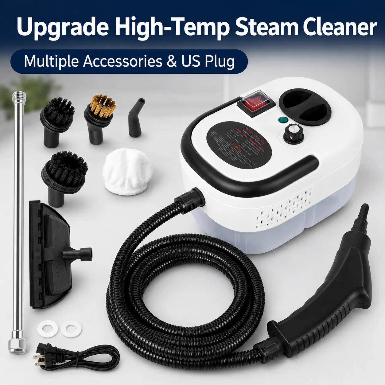 2500W High-Temperature Handheld Steam Cleaner (110V)