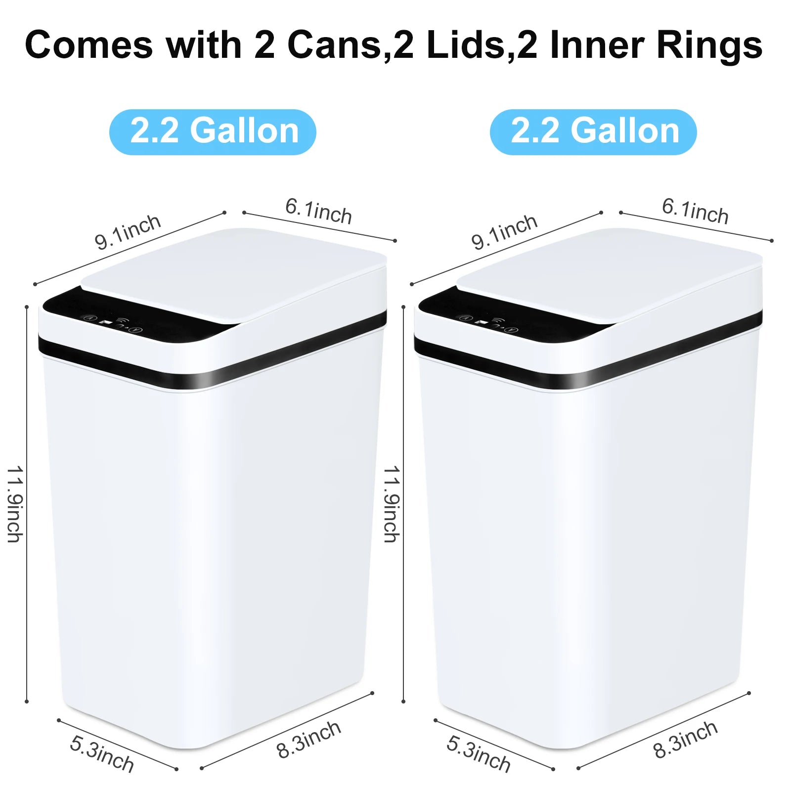 Automatic Touchless Motion Sensor Trash Cans