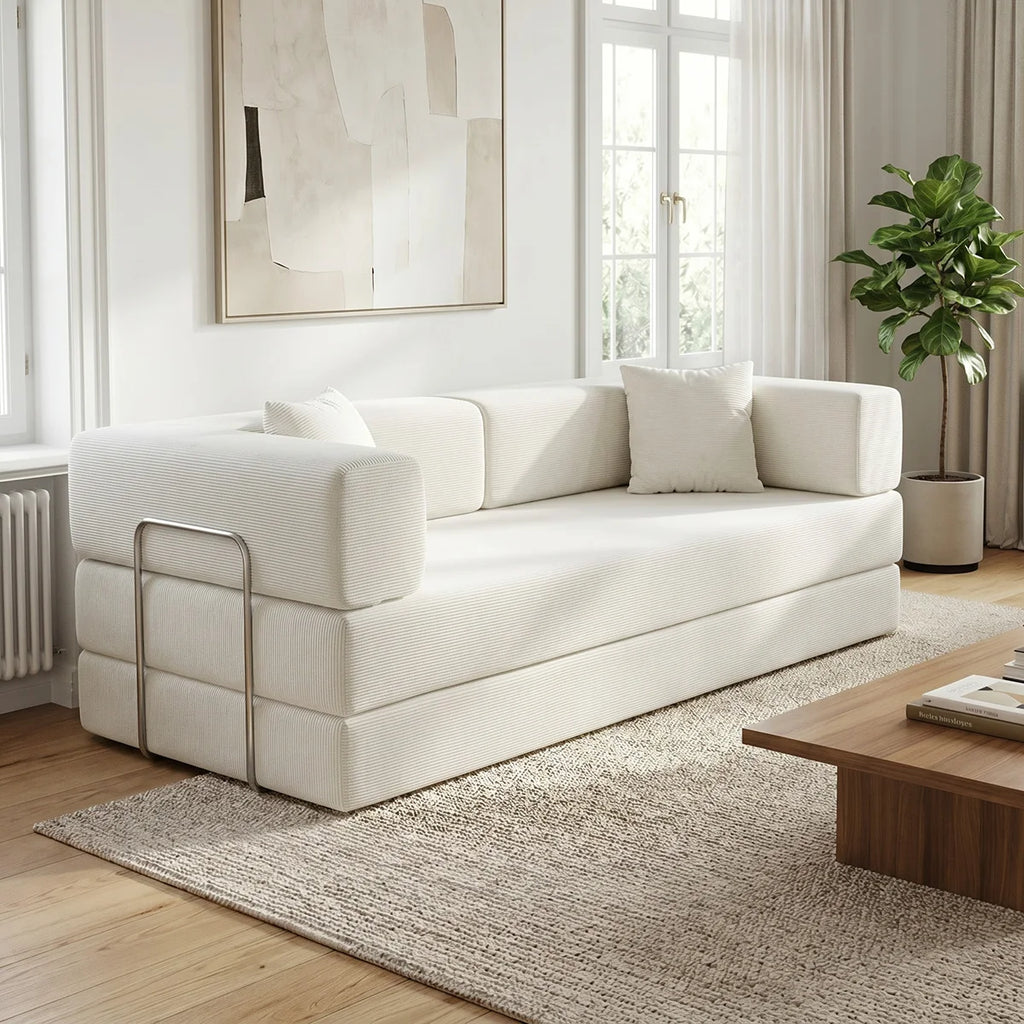 Queen Size Futon Sofa Bed 79" Convertible Couch