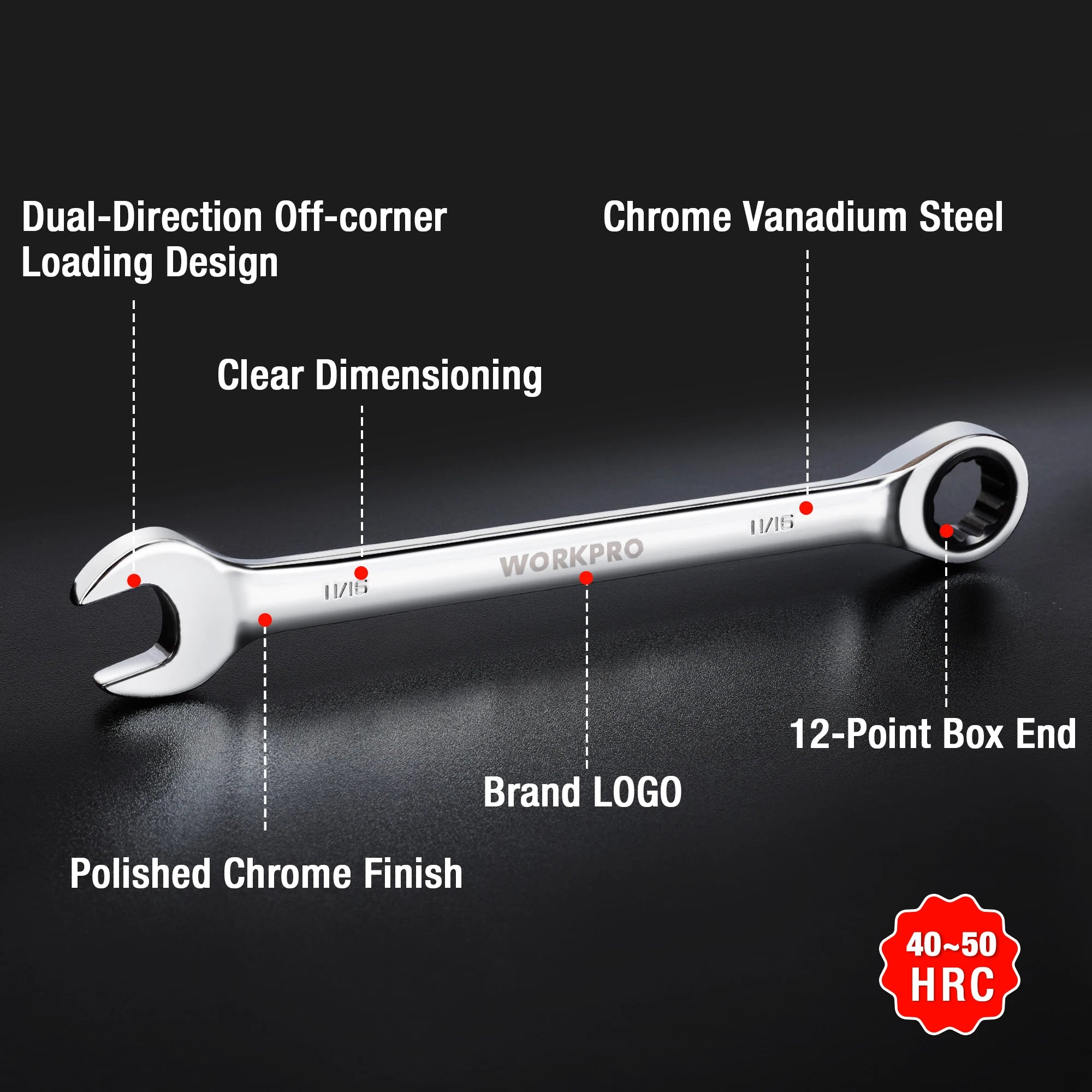 21pc Ratcheting Wrench Set