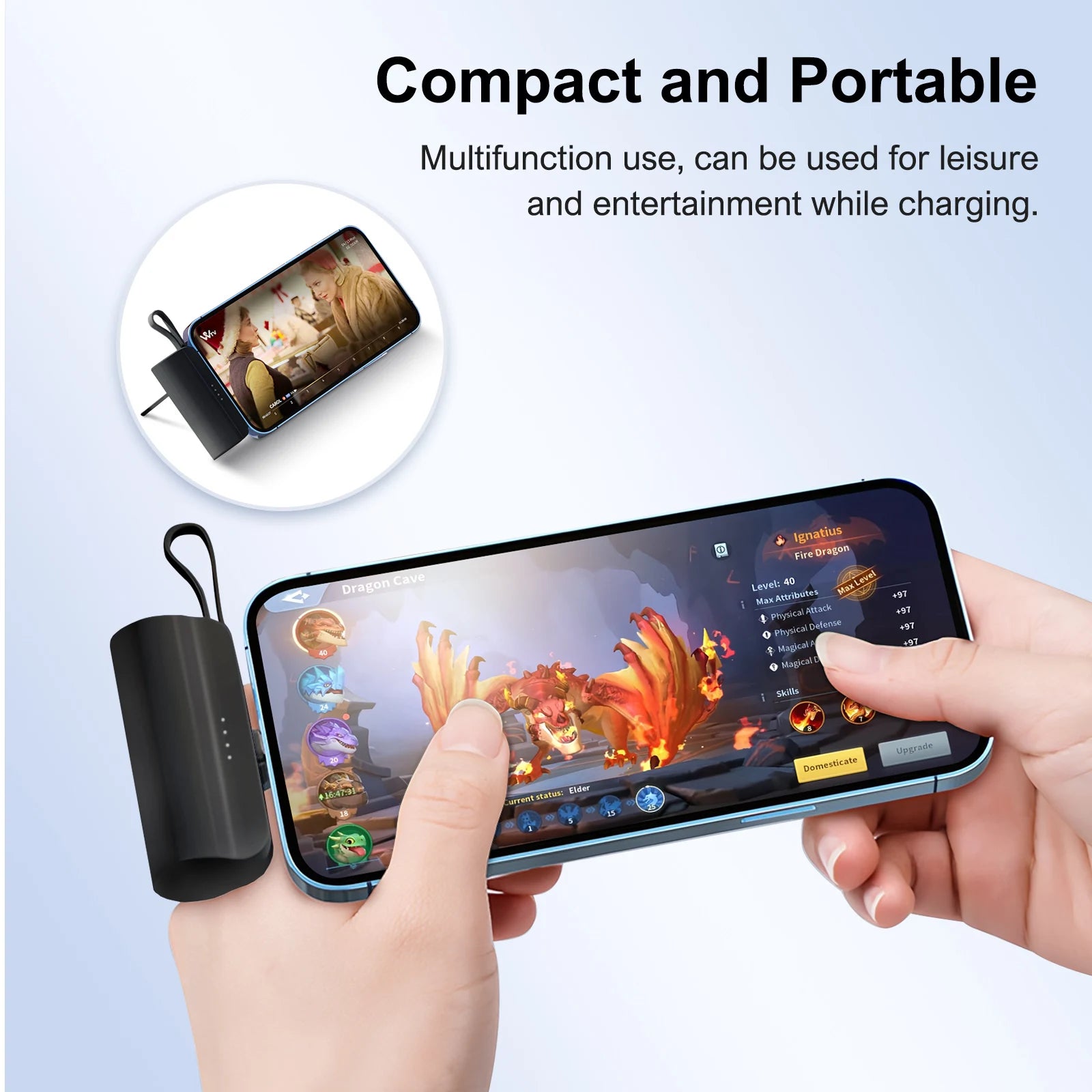 Mini Capsule Phone Charger
