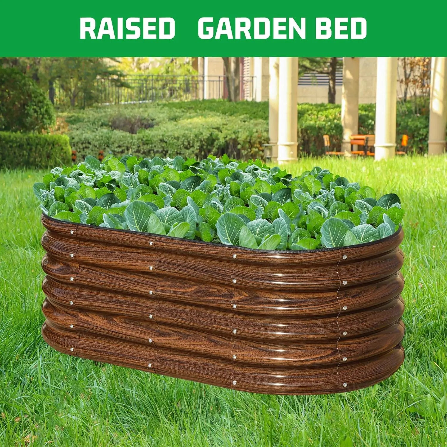 Oval Raised Garden Bed Kit
