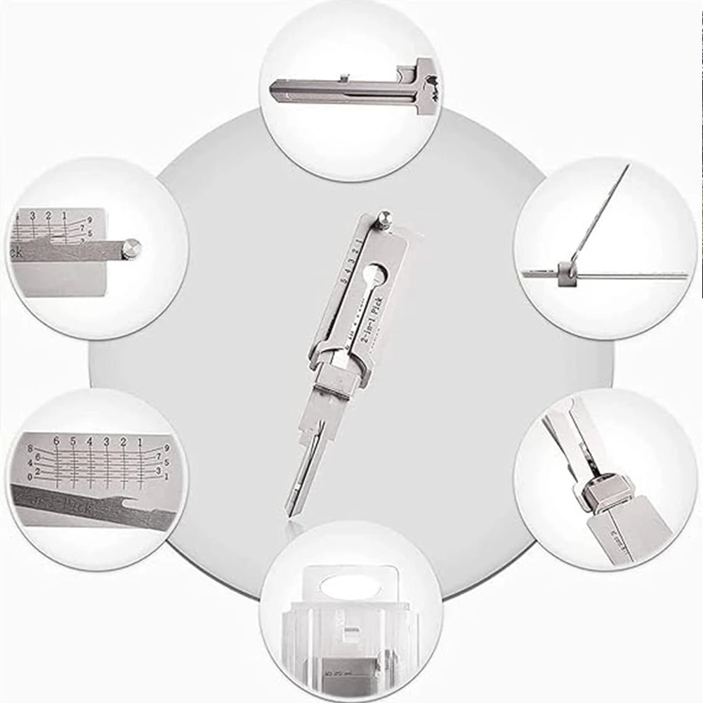 2 In 1 Precision Hook & Pick Set Lock Decoder O-ring