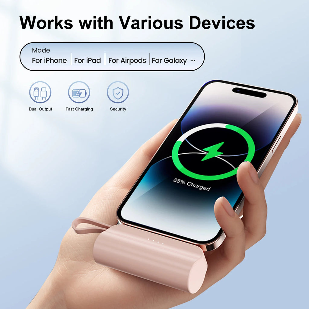 Mini Capsule Phone Charger