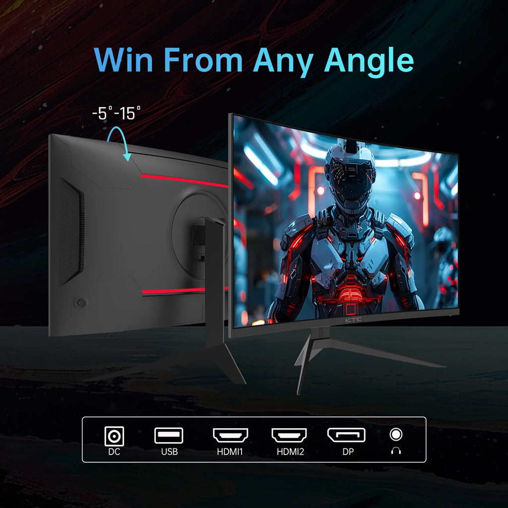 KTC 32" Curved 240Hz Gaming Monitor | 1500R 1080P QHD Immersive Display