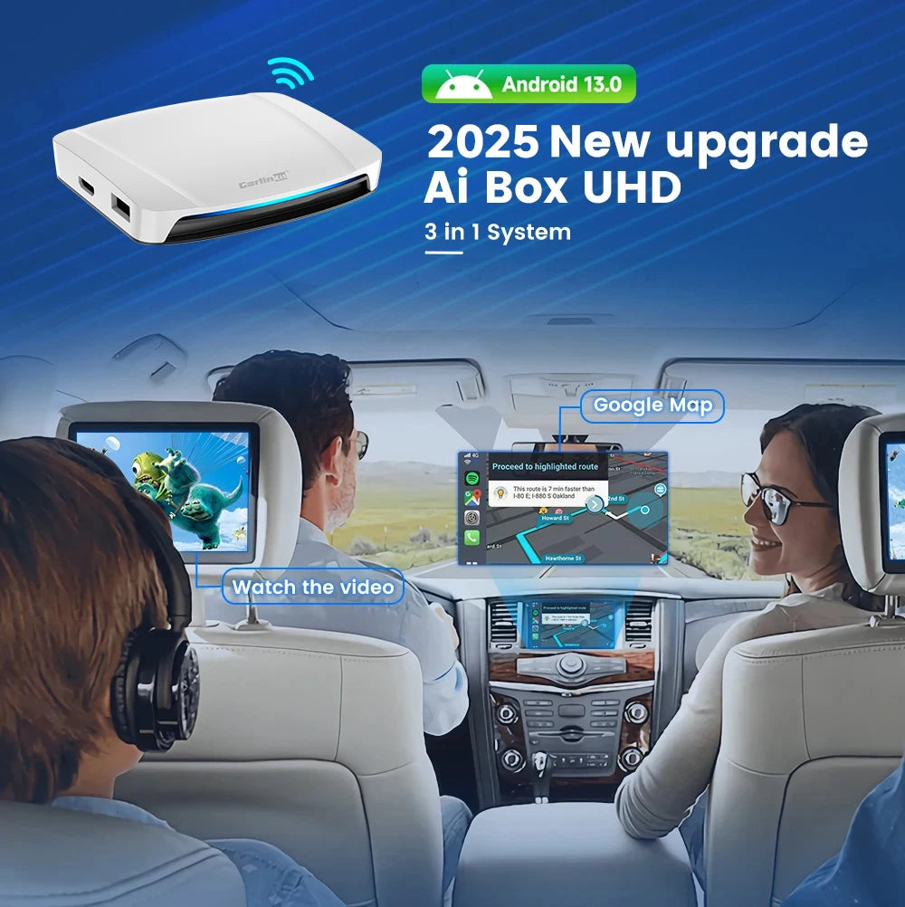 128G Android 13 Wireless Carplay Car Box
