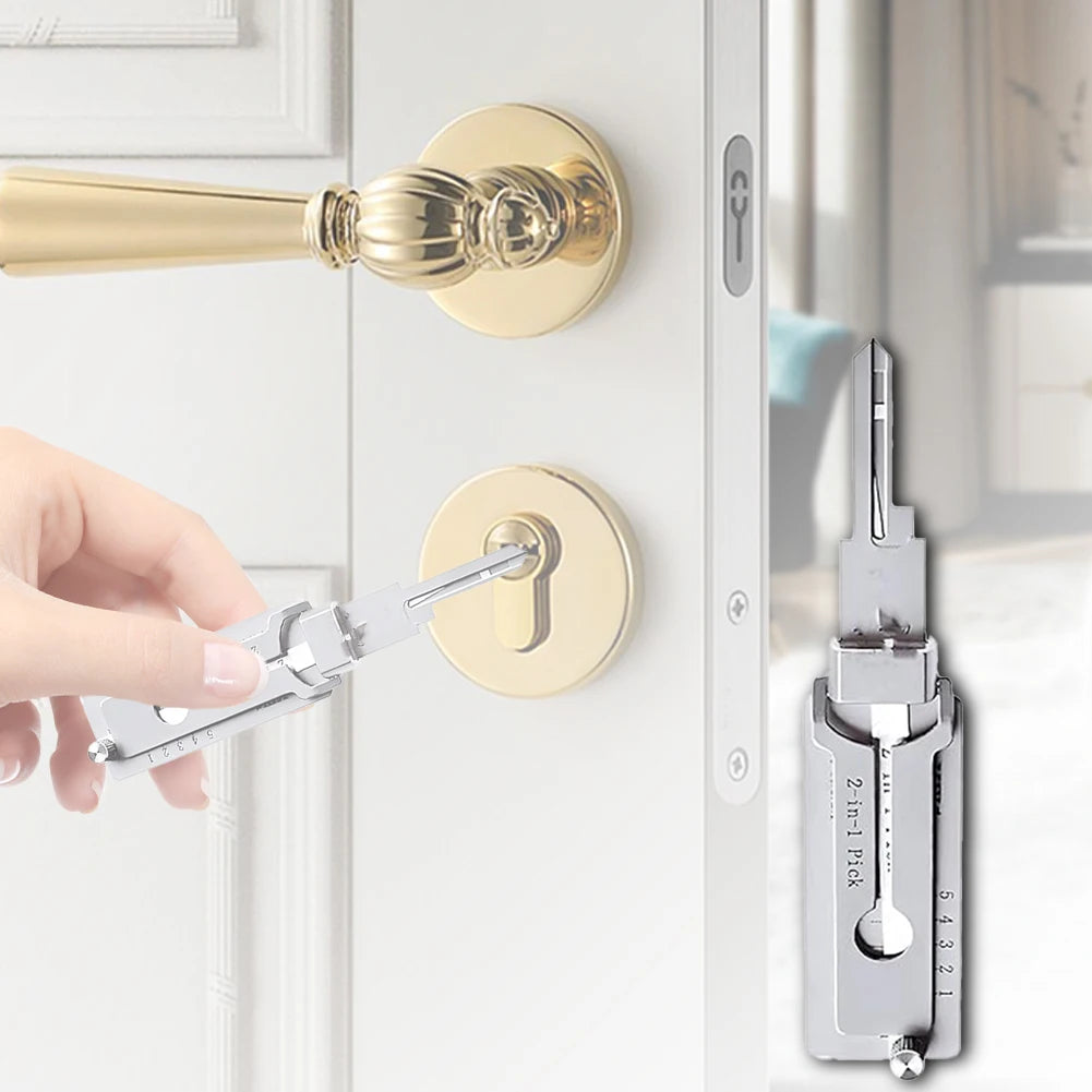 2 In 1 Precision Hook & Pick Set Lock Decoder O-ring