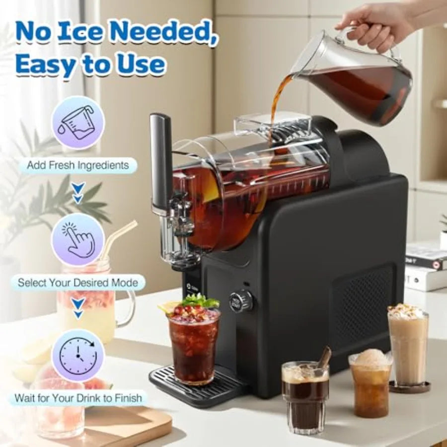 68 oz 2-in-1 Soft Serve Ice Cream Slushie Machine