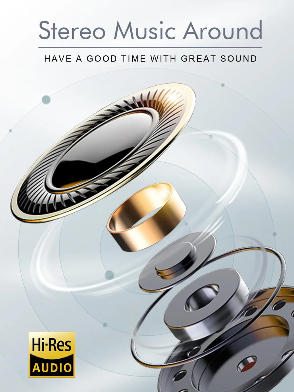 B36 Wireless Bluetooth 5.3 Over-Ear Headphones with ANC
