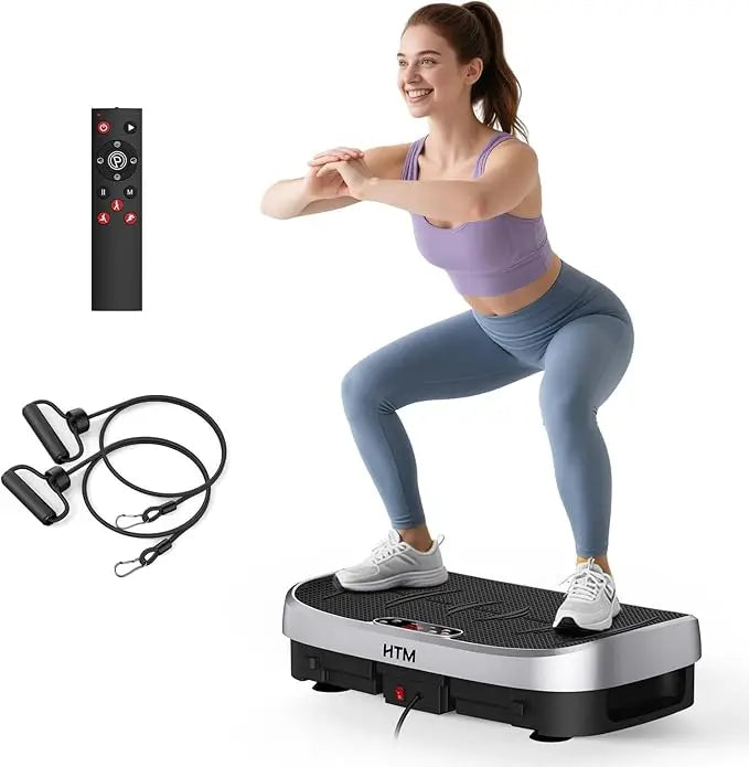 3-in-1 Ultra-Quiet Whole Body Vibration Plate