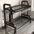 Multi-Functional Large Capacity Dish Rack With Drainer