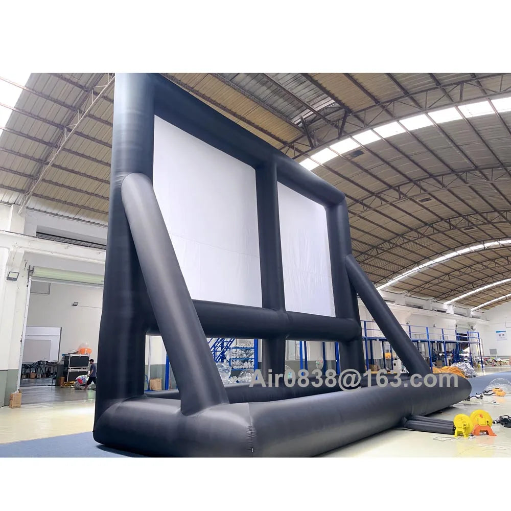 30ft Giant Inflatable Screen Inflatable Outdoor Cinema For Evening Backyard Pool Fun