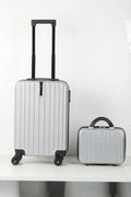 2-piece luggage set with carry-on travel bag