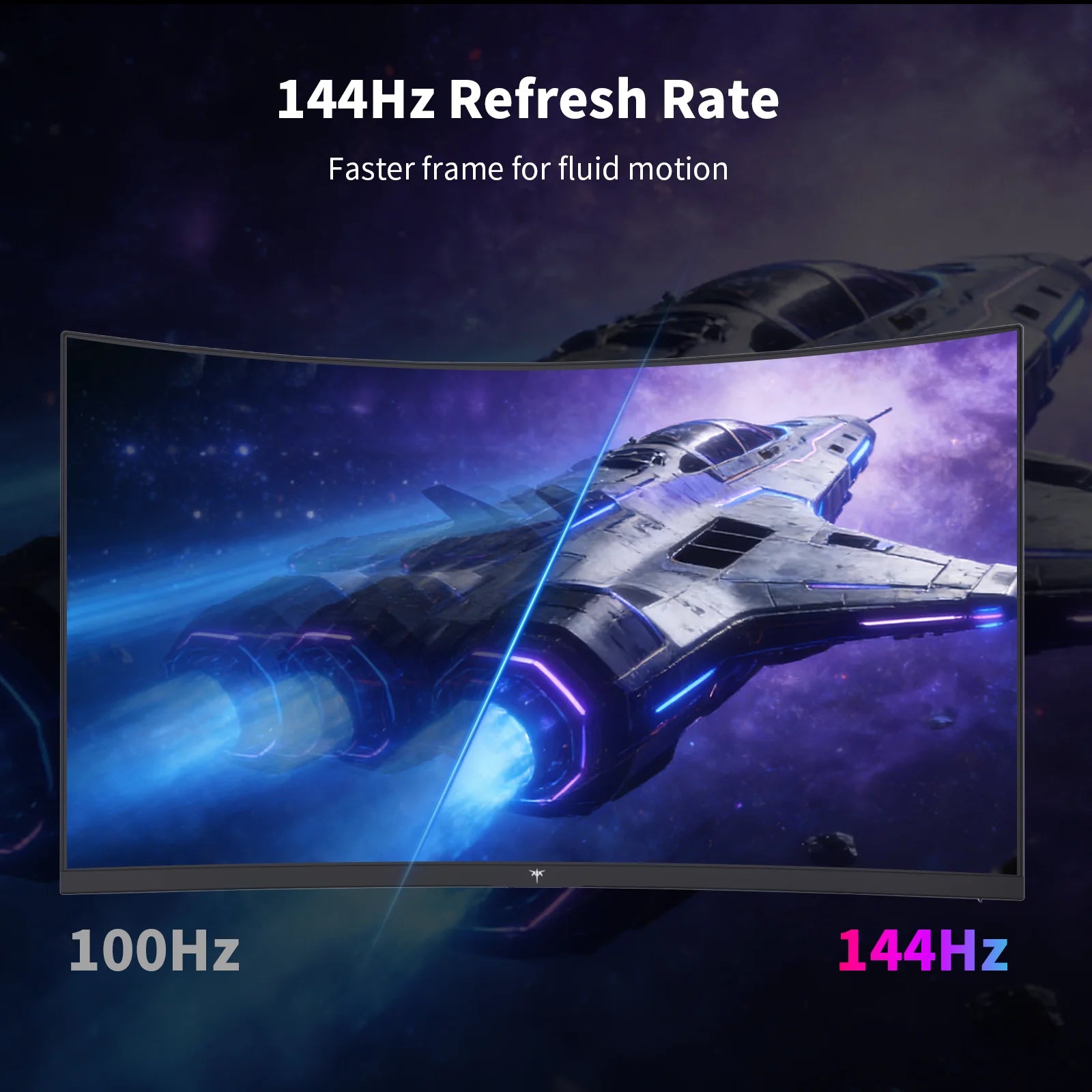KTC 27" Curved Gaming Monitor (H27S5C) | 1440P QHD 144Hz 1500R Fast Gaming Display