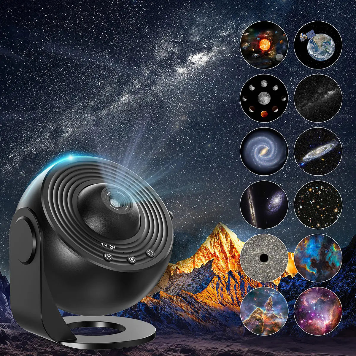 13 In 1 Galaxy Star Projector Night Light