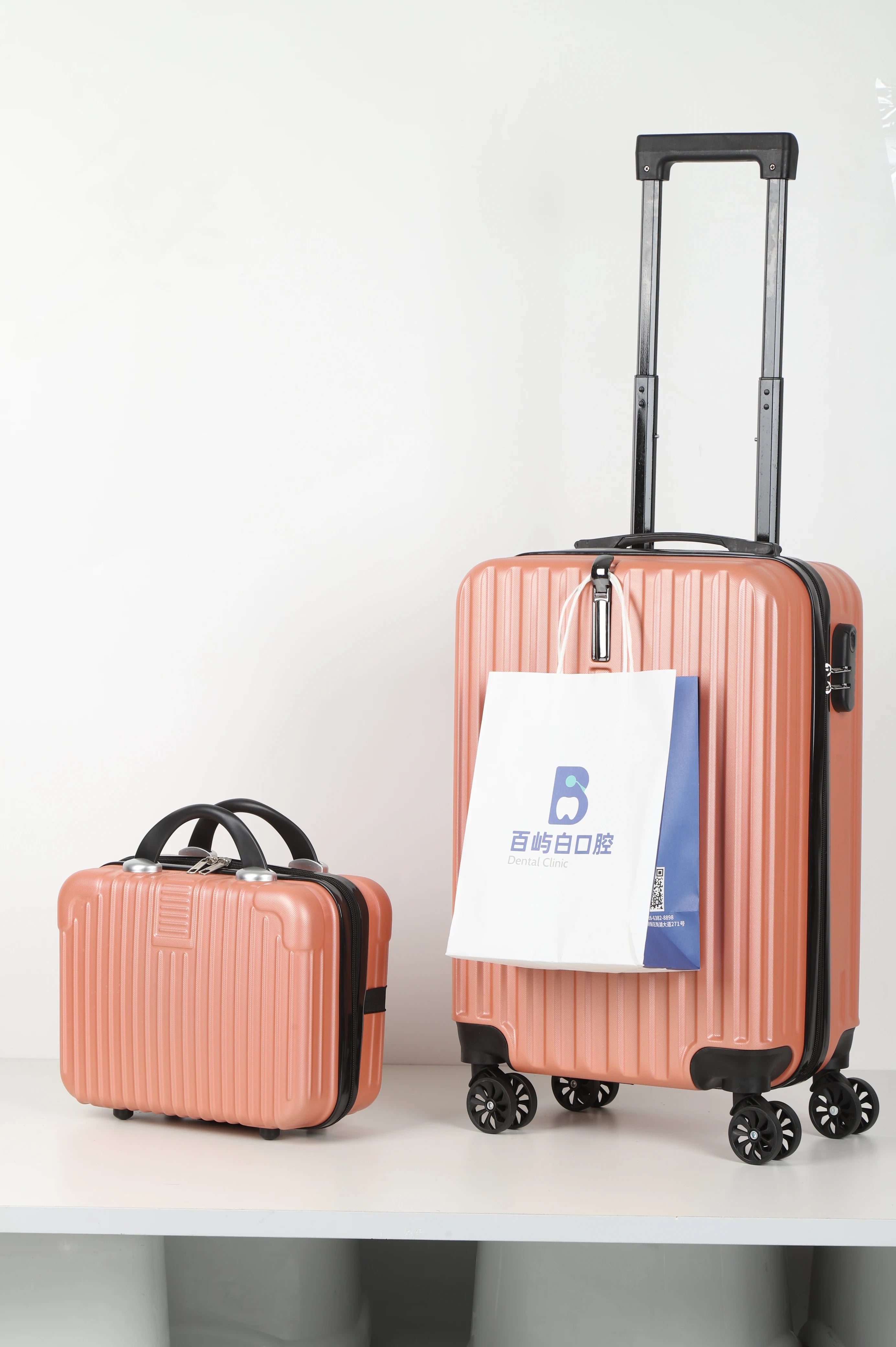 2-piece luggage set with carry-on travel bag