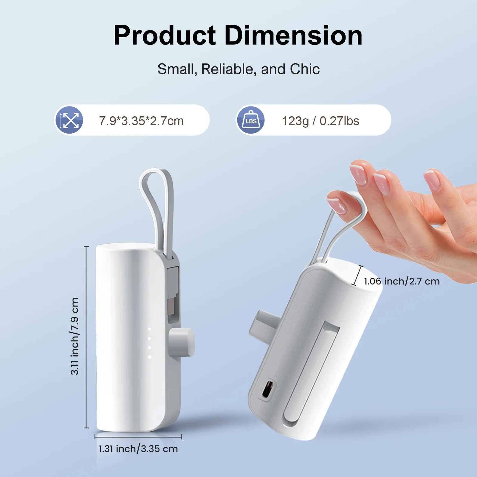 Mini Capsule Phone Charger
