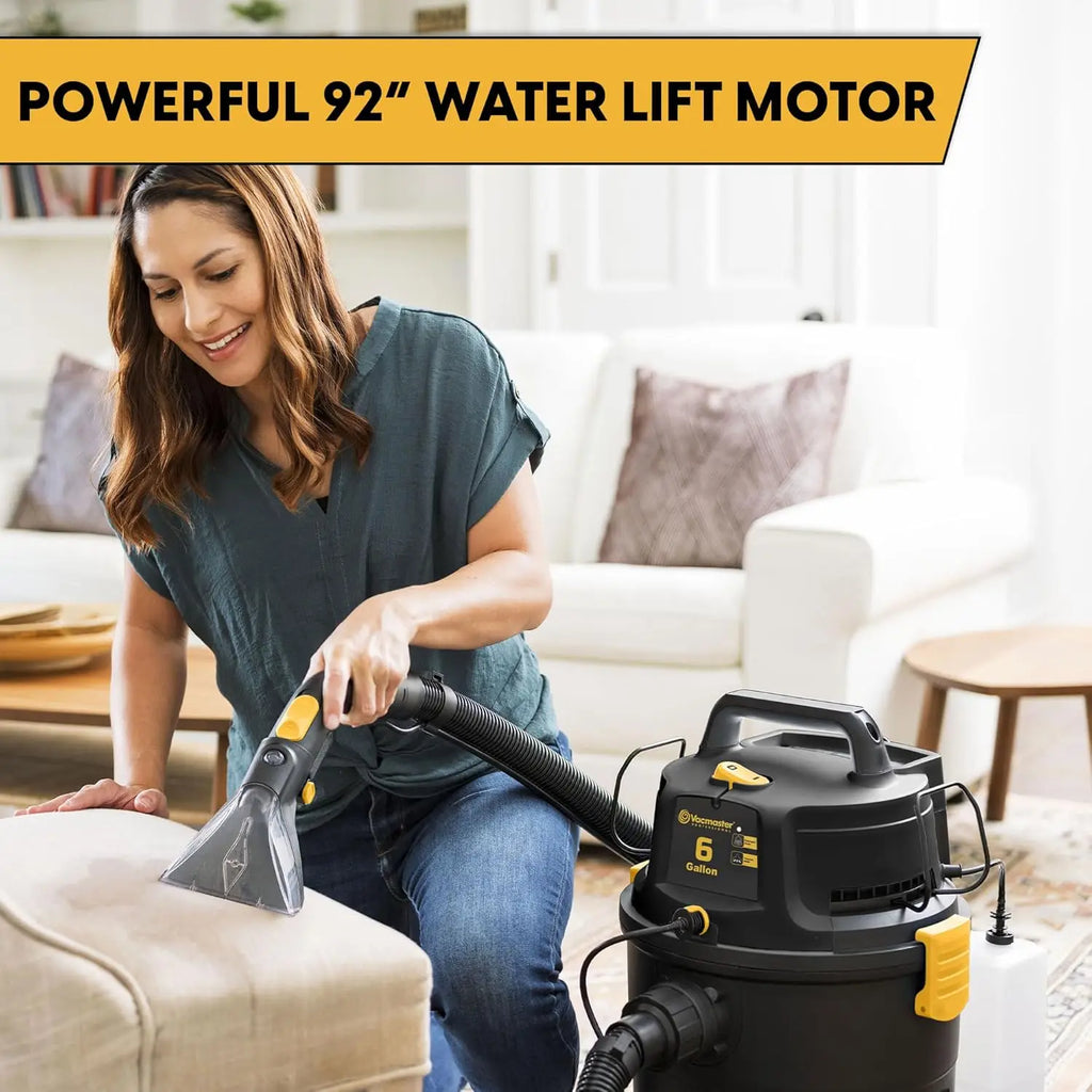 6 Gallon Wet Dry Vacuum Cleaner with Shampoo Function