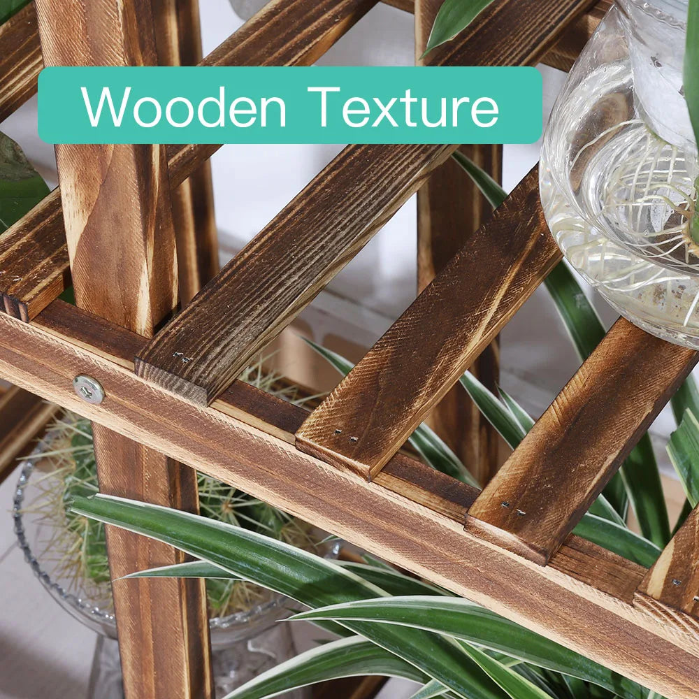 Multi-Layer Wood Plant Stand