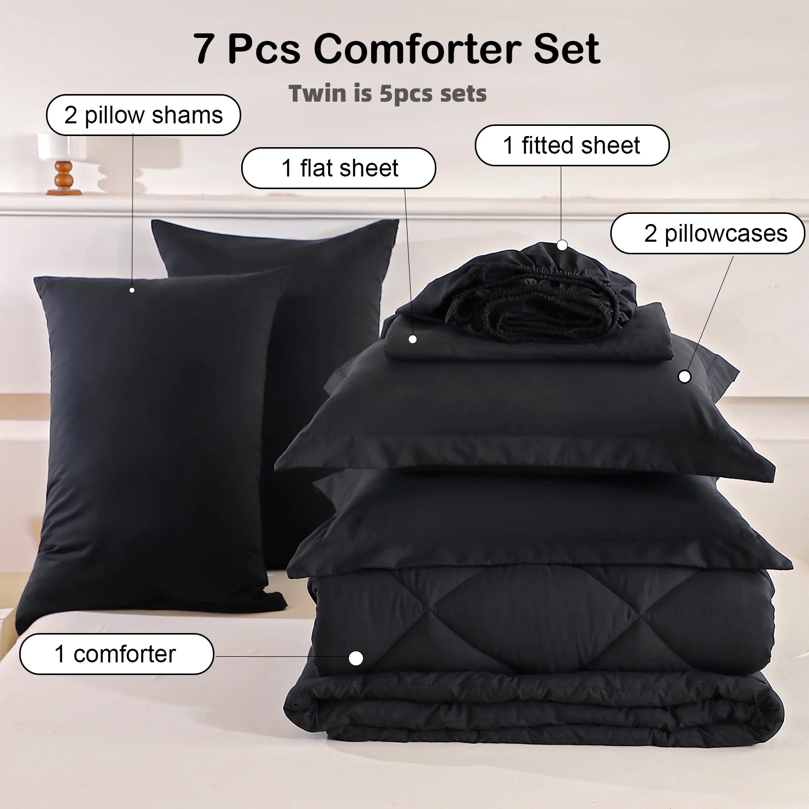 Home Decor Comforter Fitted Sheet Sleeping Sets