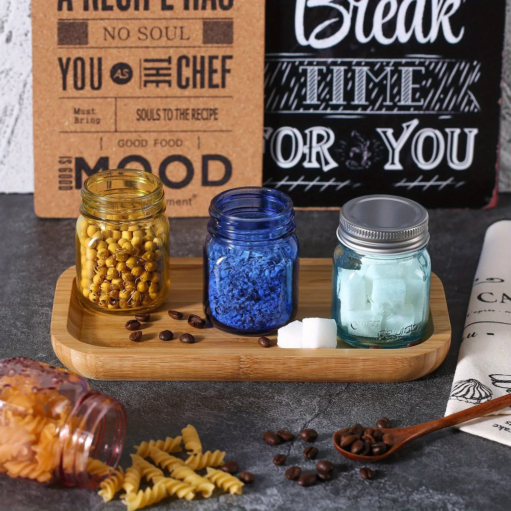 Mini Colored Mason Jars 5 oz with Metal Lids