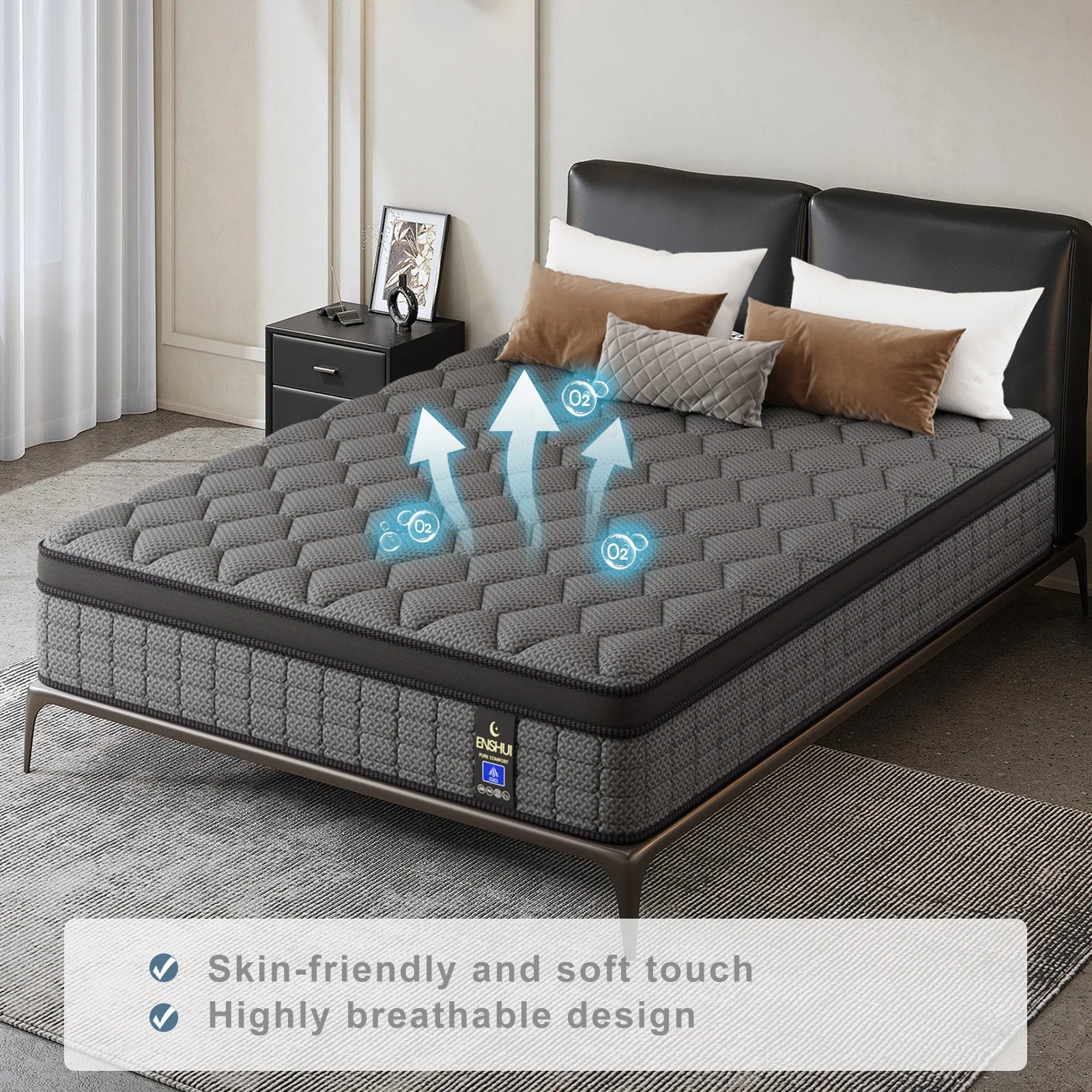 12"14""Gel Memory Foam Hybrid Pocket Spring Mattress