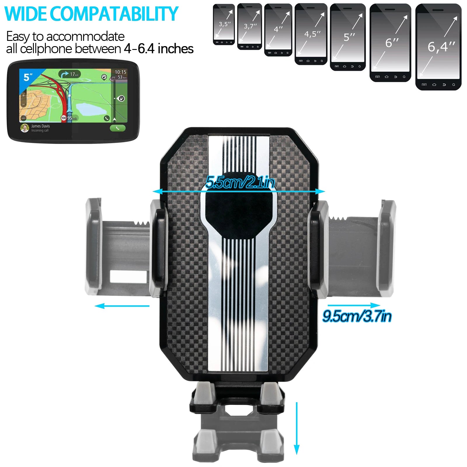 360 Rotation Universal Cell Phone Holder