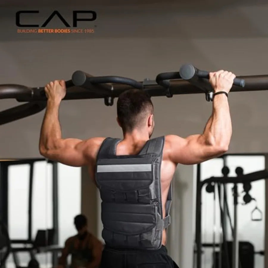Heavy-Duty Adjustable Weighted Vest (20–150 lbs)