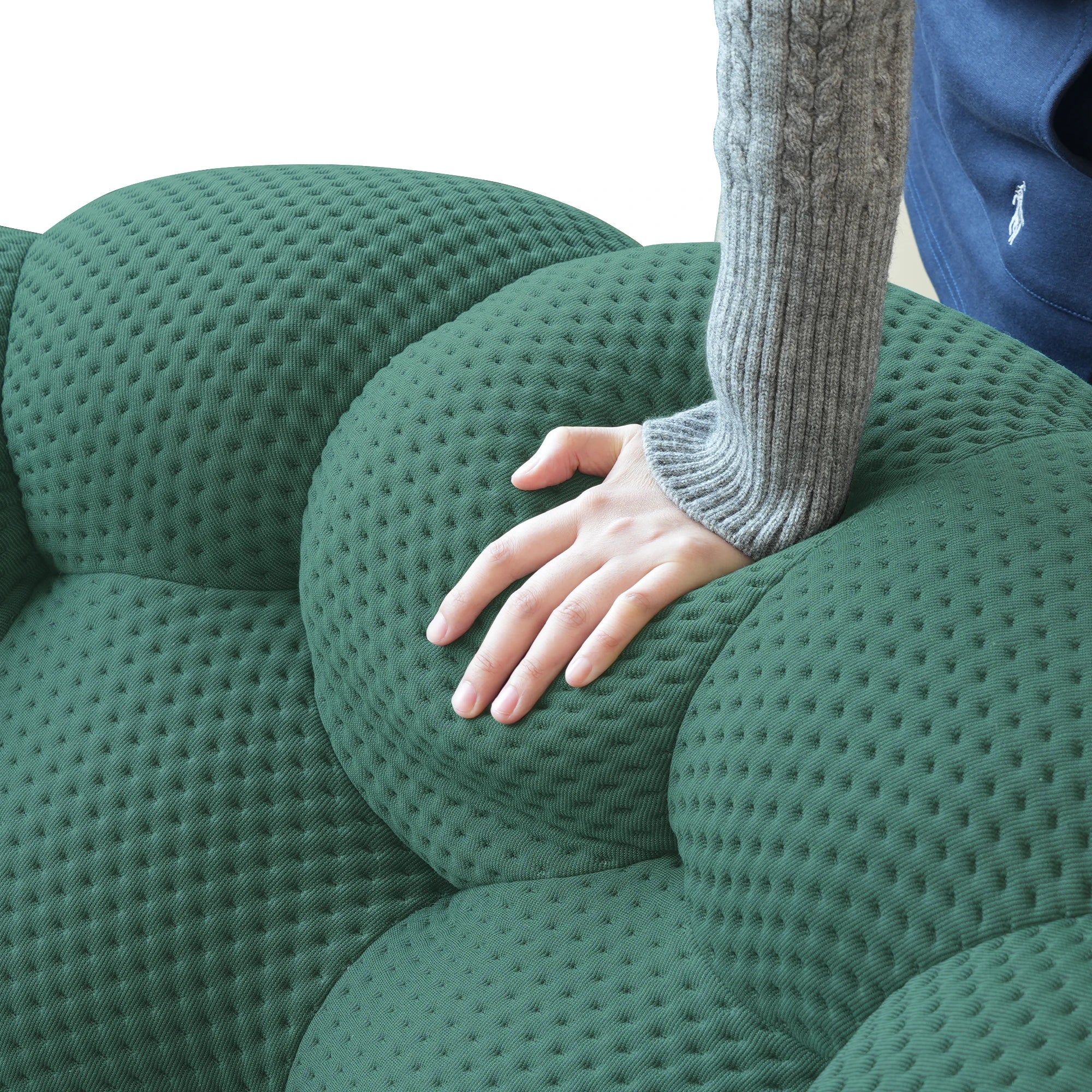 Modern Curved Boneless Sofa