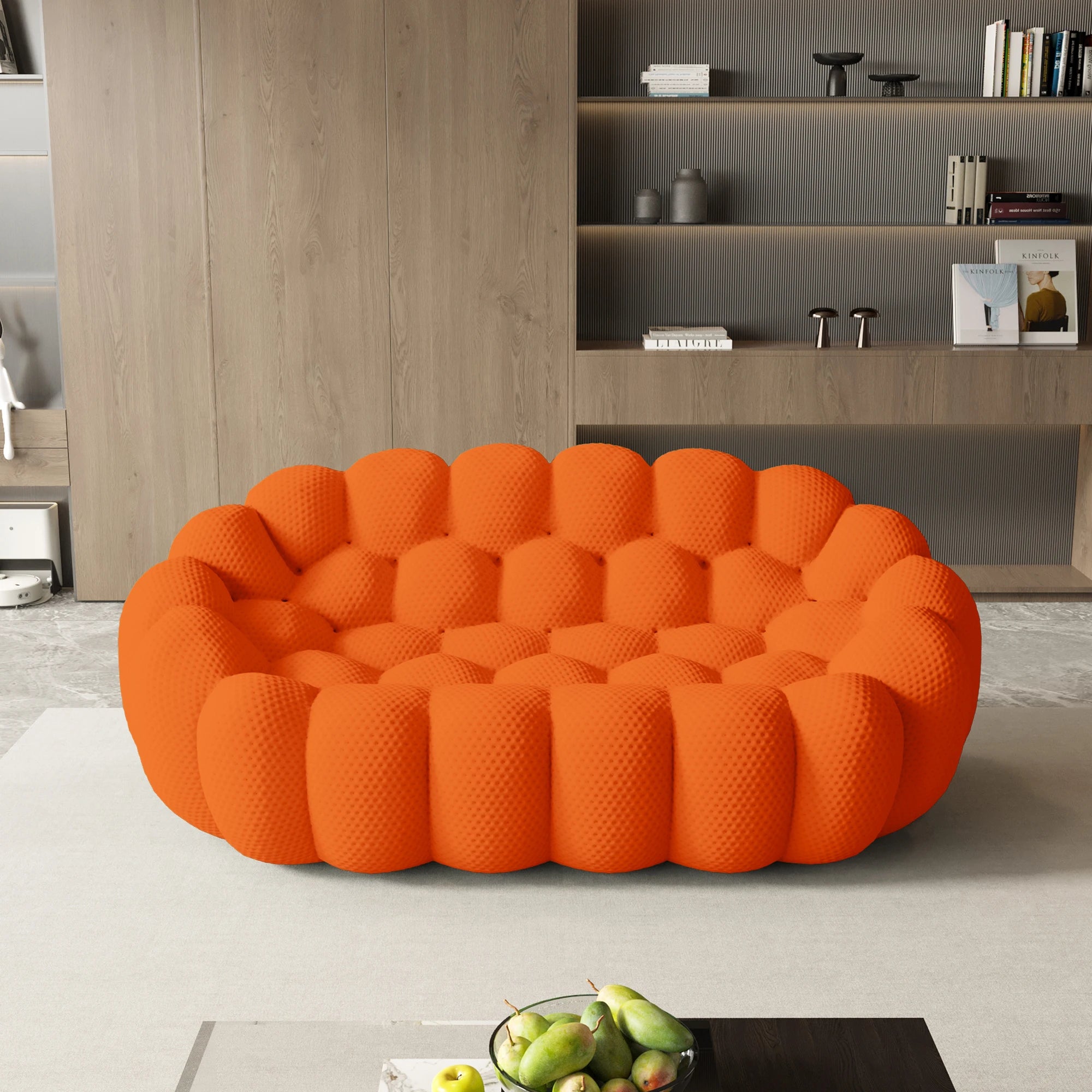 Modern Curved Boneless Sofa
