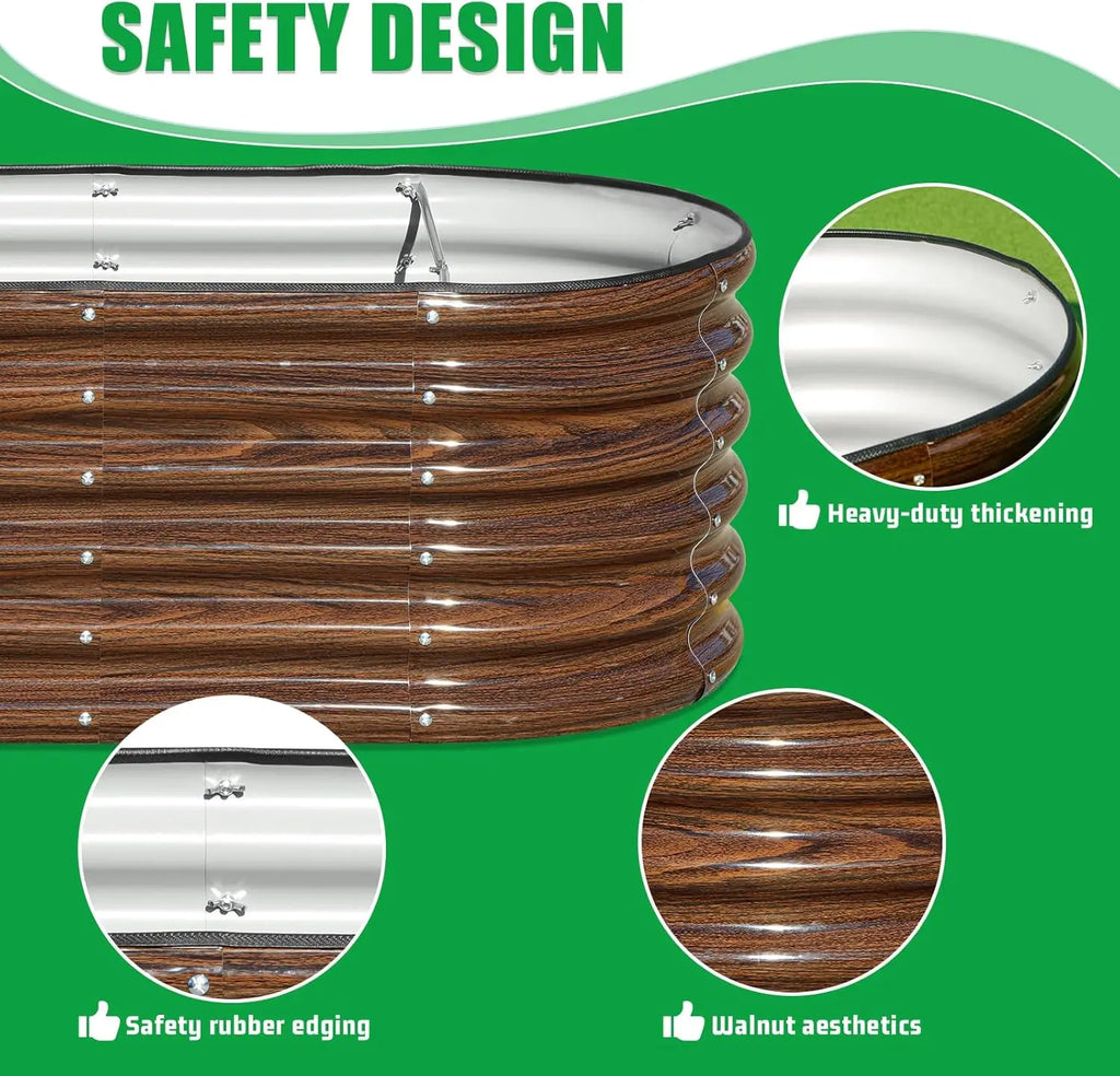 Oval Raised Garden Bed Kit