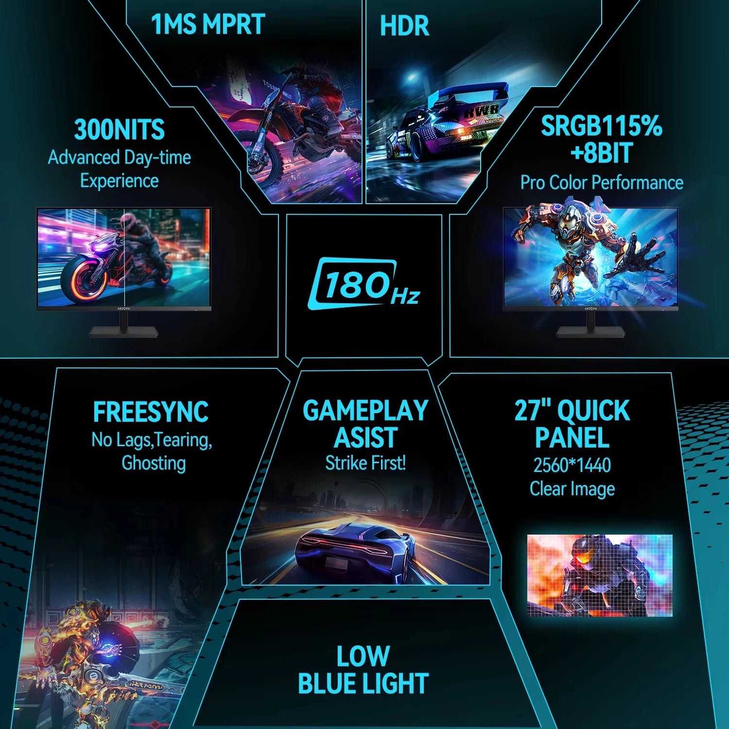 27 inch 180hz gaming monitor