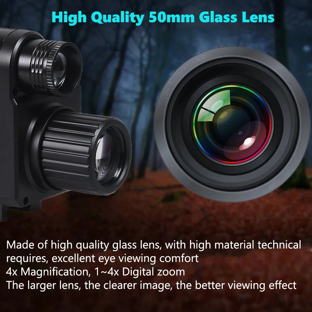 5X Zoom HD 1080P Digital Night Vision Riflescope, Sight Monocular