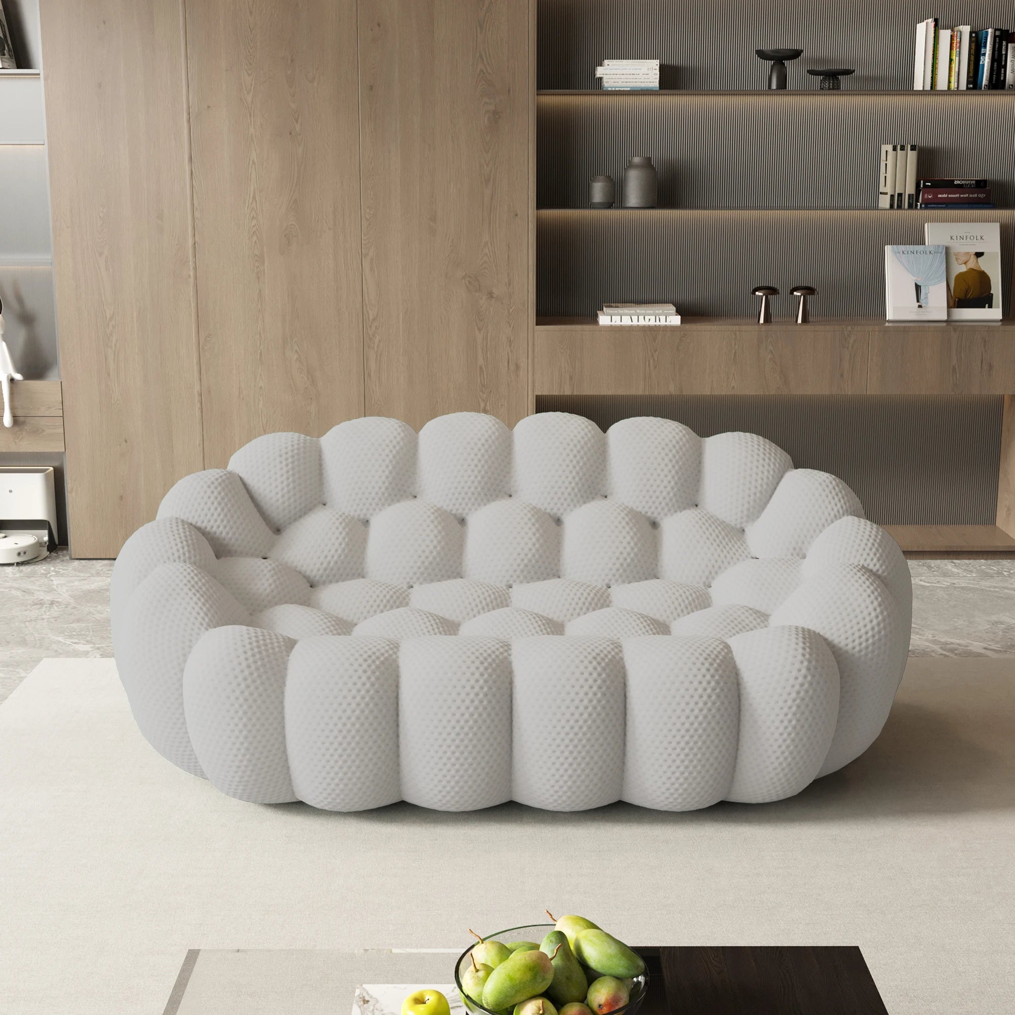 Modern Curved Boneless Sofa