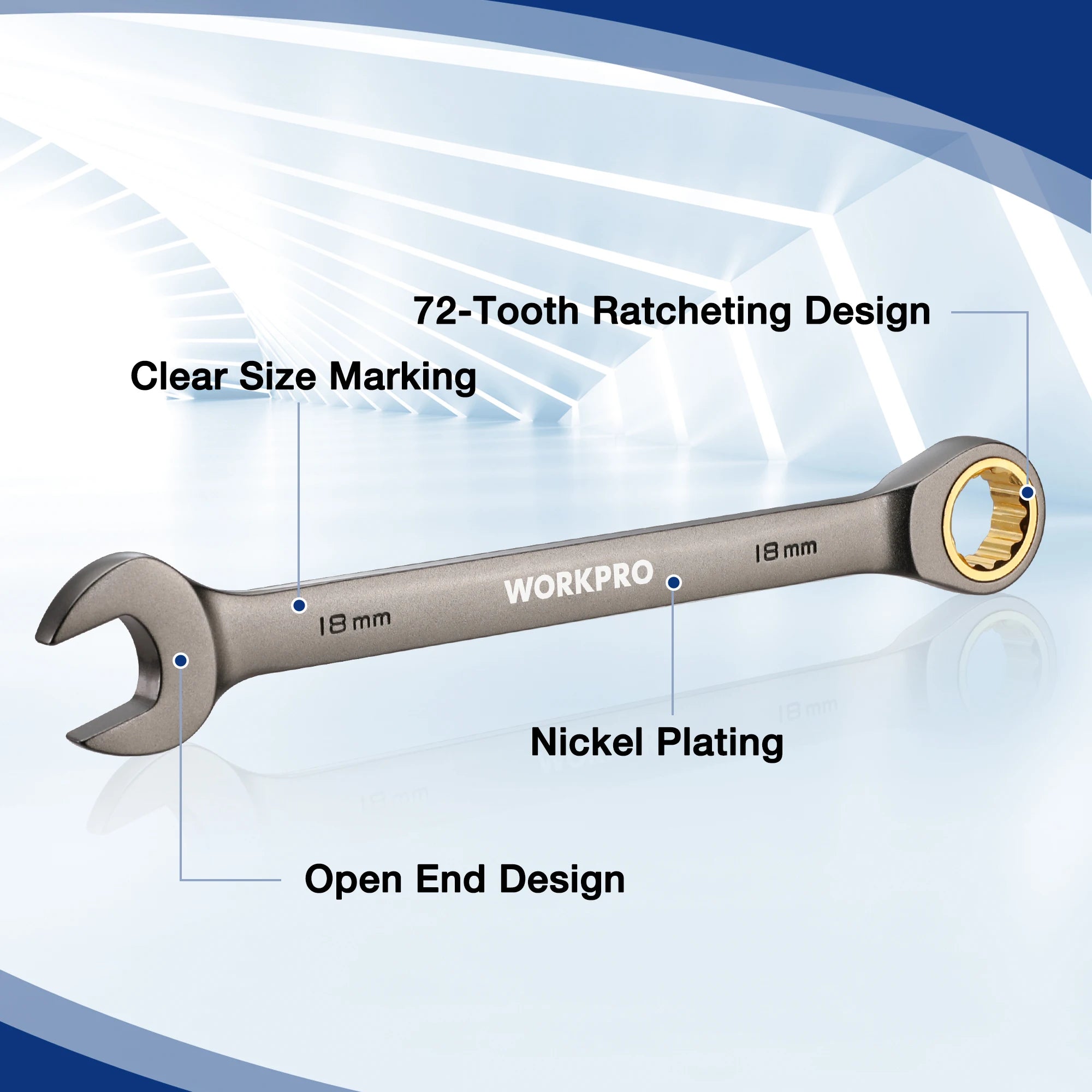 21pc Ratcheting Wrench Set