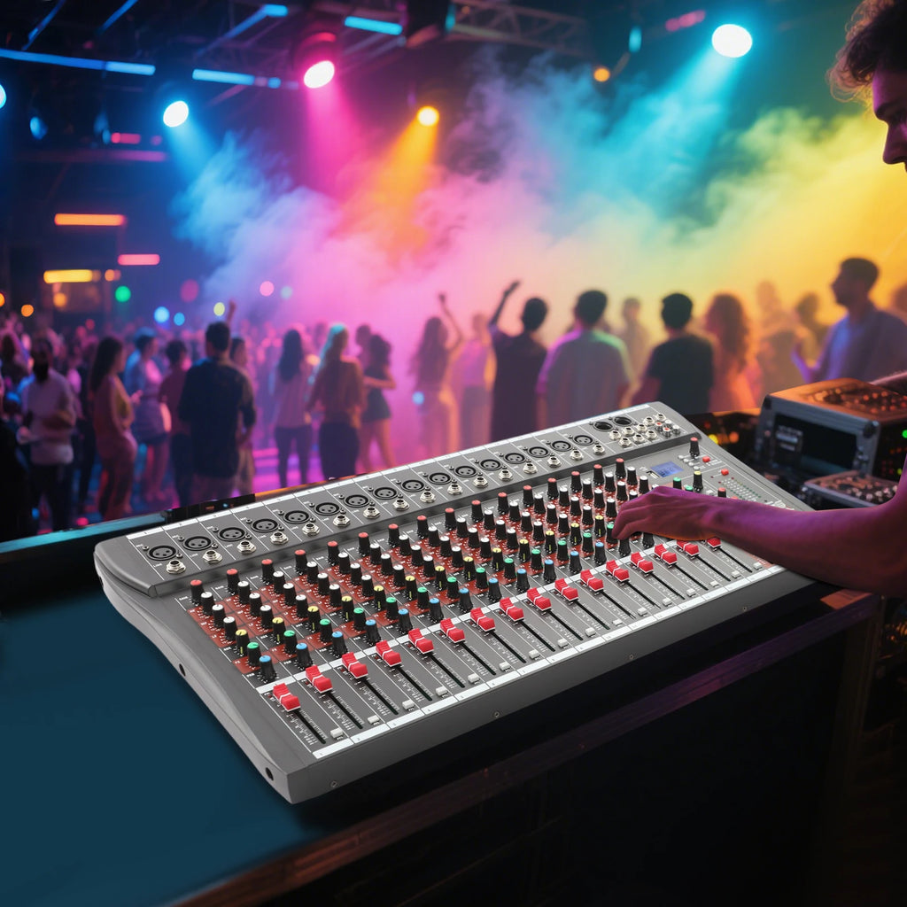 16 Channel Bluetooth Audio Power Mixer
