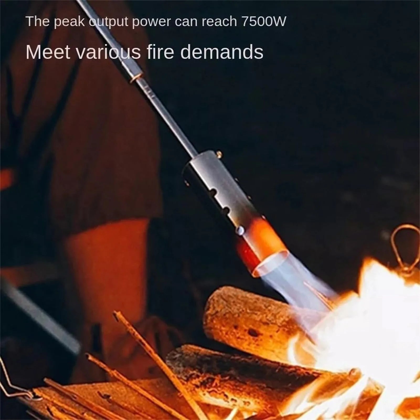 Heavy-Duty Long-Arm Weed Torch | High-Output Outdoor Flamethrower