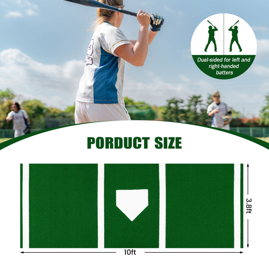 Softball Pitching Mat 10 x 3 Feet Softball Training Aid