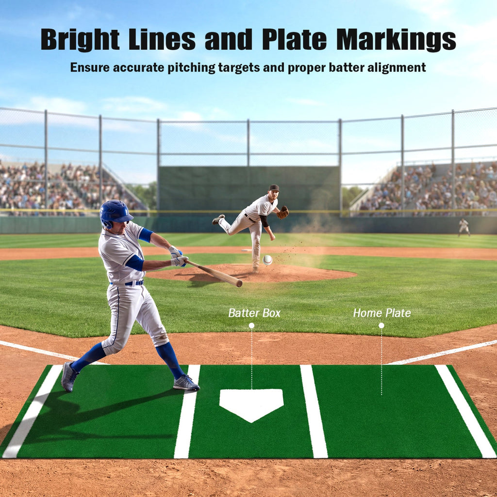 Softball Pitching Mat 10 x 3 Feet Softball Training Aid