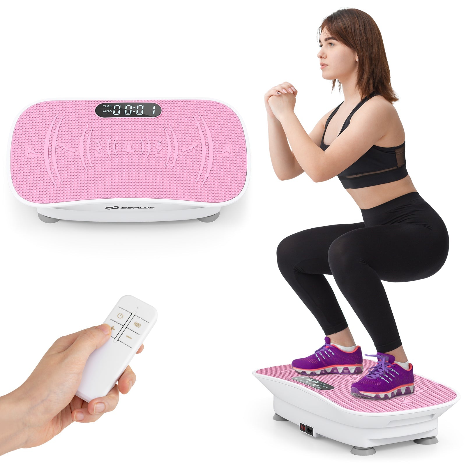 Vibration Plate Exercise Machine for Lymphatic Drainage and Weight Loss with 10 Speed Intensities