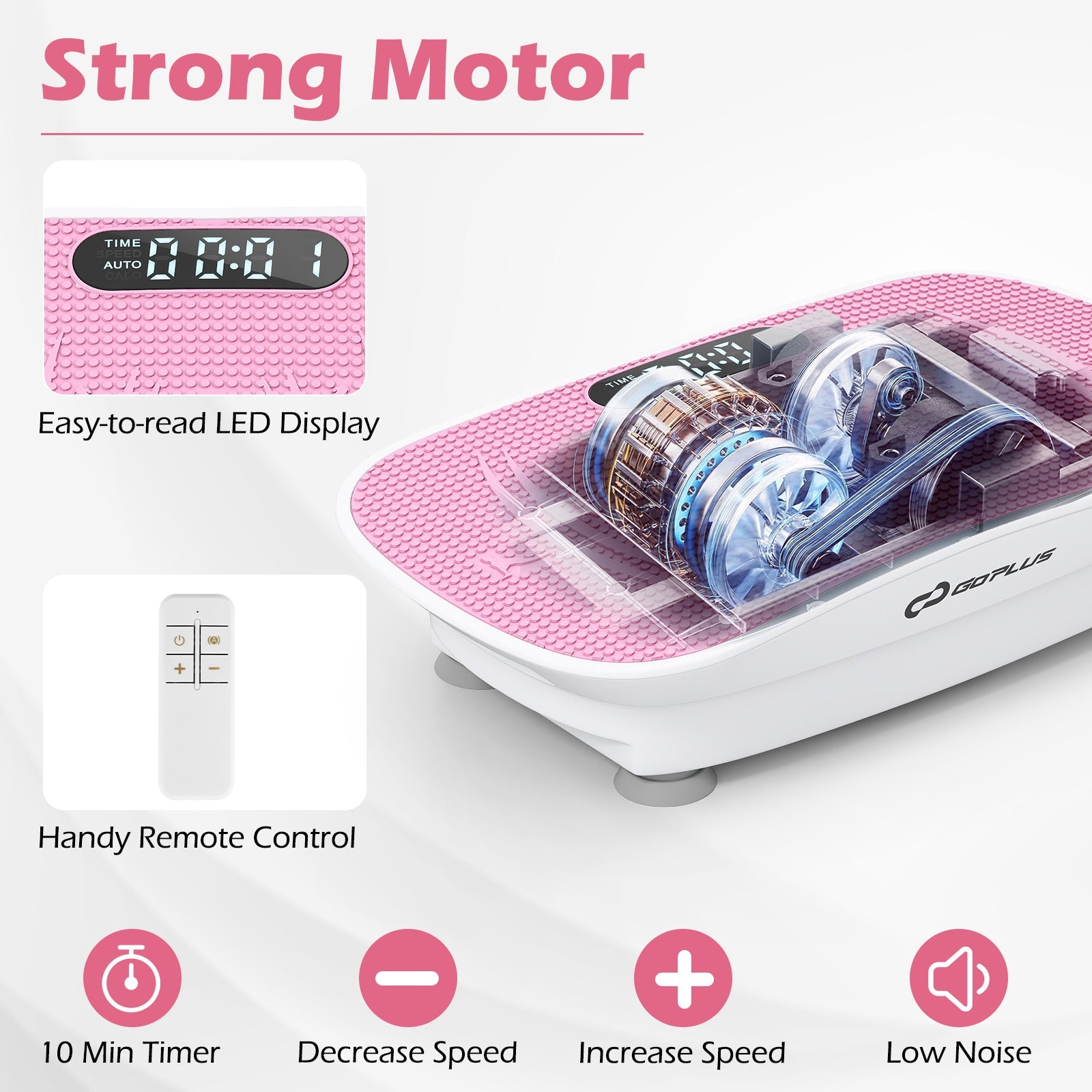 Vibration Plate Exercise Machine for Lymphatic Drainage and Weight Loss with 10 Speed Intensities