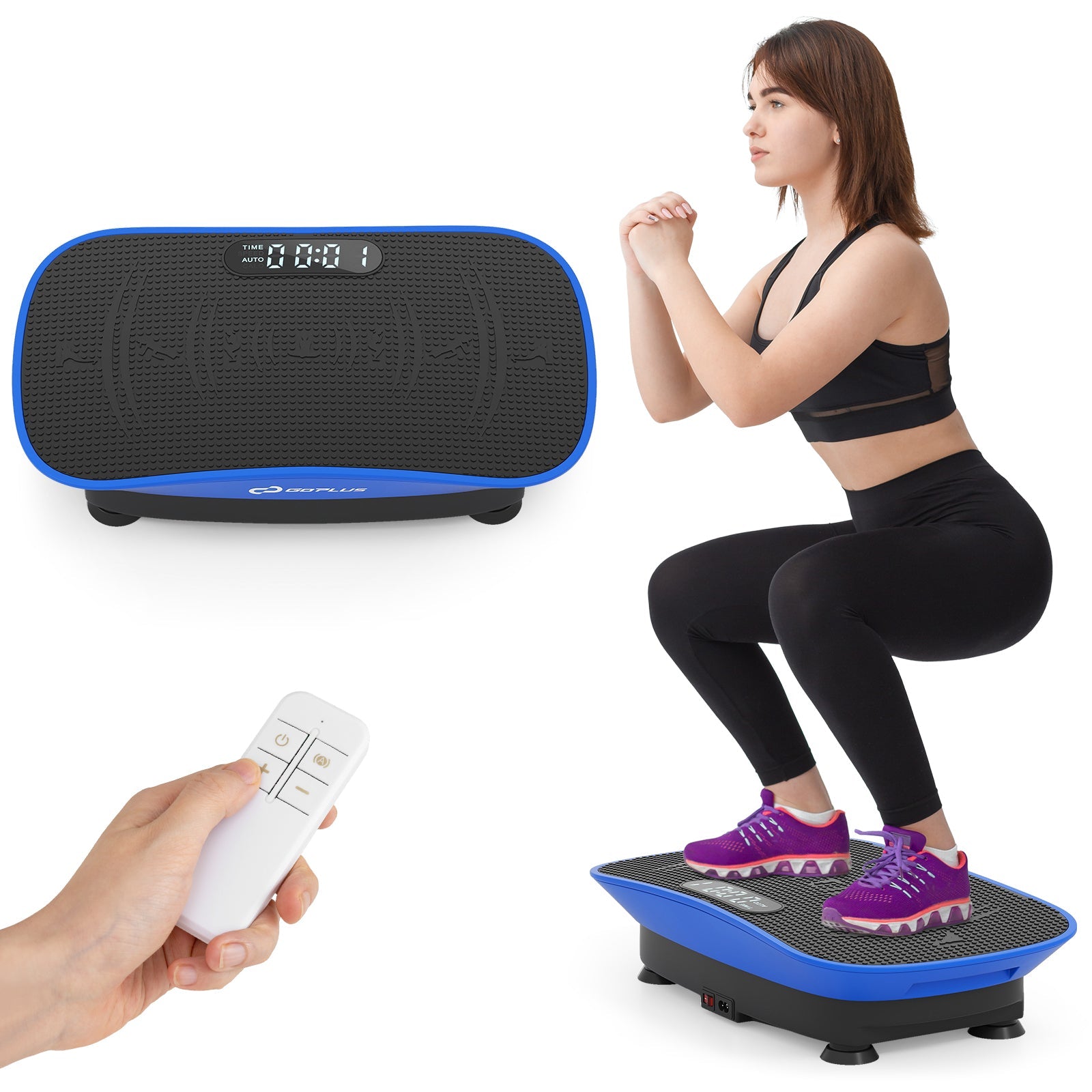 Vibration Plate Exercise Machine for Lymphatic Drainage and Weight Loss with 10 Speed Intensities