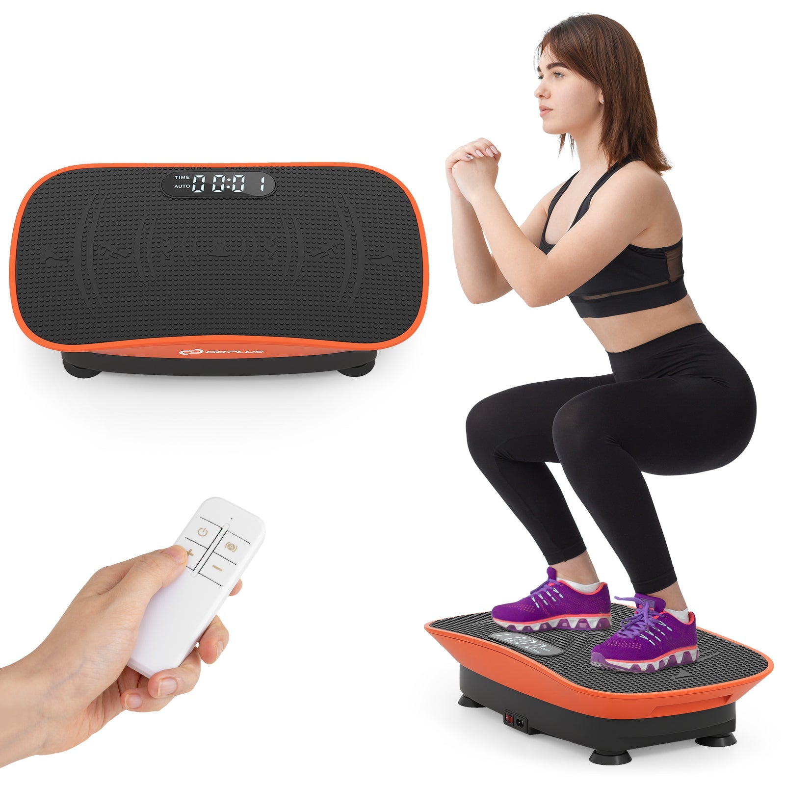 Vibration Plate Exercise Machine for Lymphatic Drainage and Weight Loss with 10 Speed Intensities