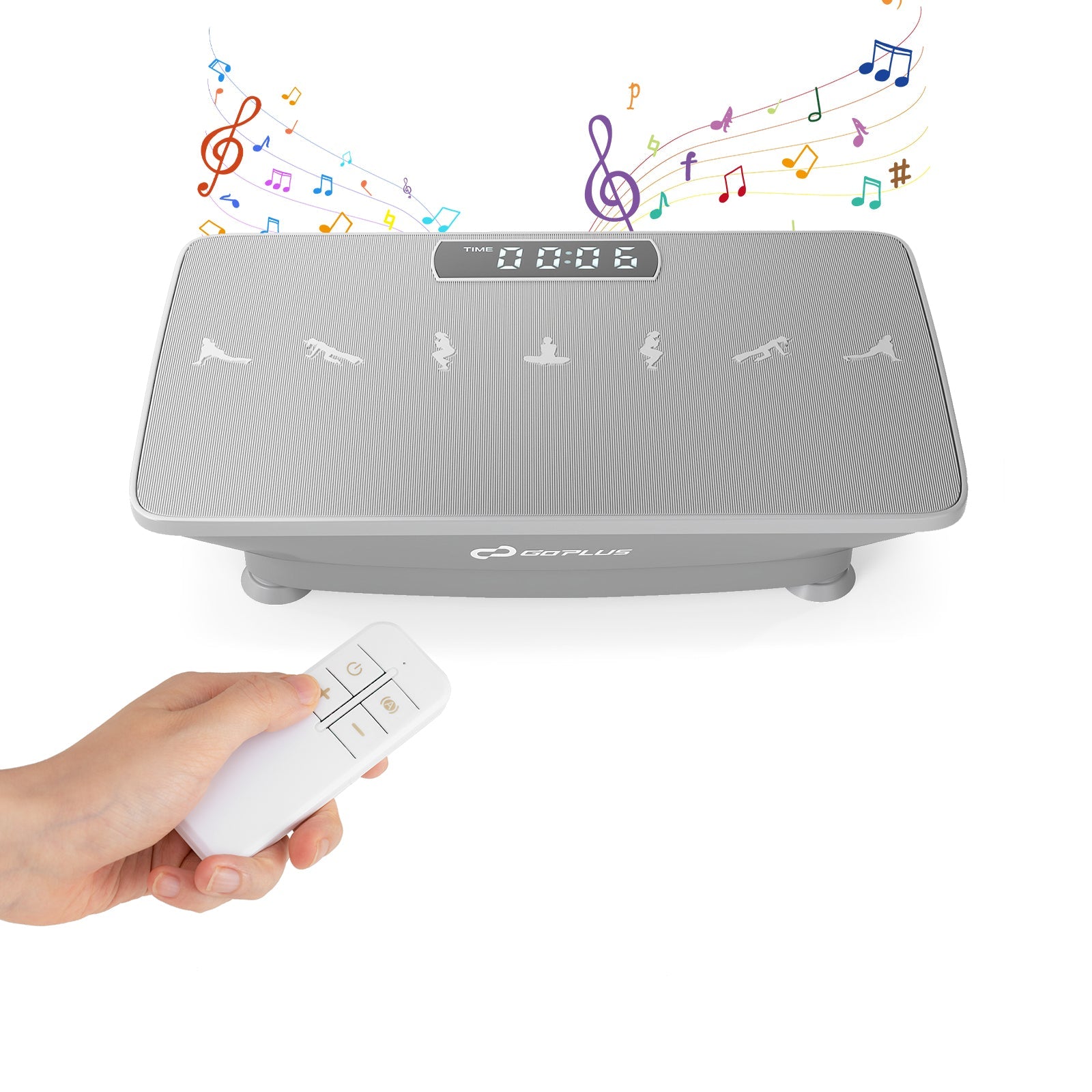 Vibration Plate Exercise Machine with Gravity Sensor for Home
