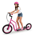 Youth Scooter with Adjustable Handlebar and 16/14-Inch Inflatable Wheels for Age 8+ Years Old