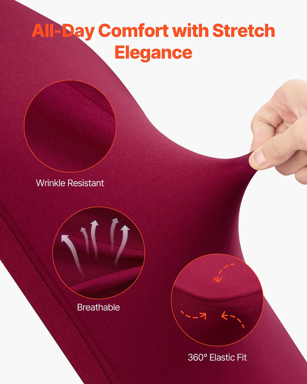 Burgundy Chair Covers Wrinkle Resistant Premium Weddings