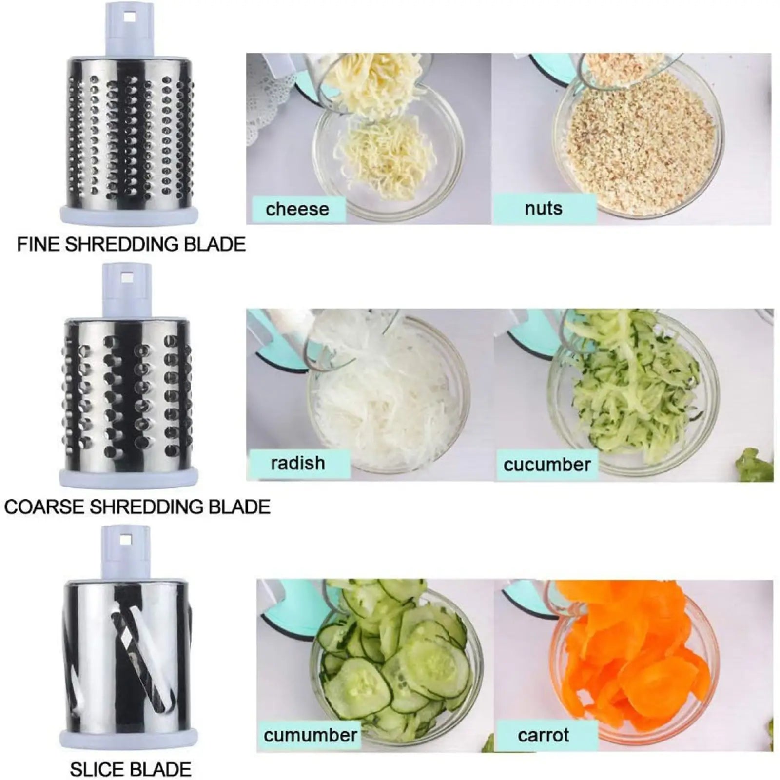 Multifunctional Mandoline Vegetable Slicer and Grater